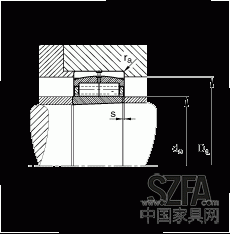 圓柱滾子軸承 F-800485.ZL-K-C5, 特殊軸承，浮動(dòng)軸承，雙列，錐孔，錐度1:12，可分離，帶保持架