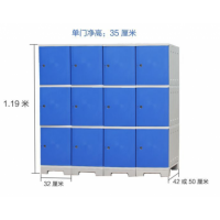 福建福州健身房更衣柜ABS塑料儲(chǔ)物柜浴室水上樂(lè)園儲(chǔ)物更衣柜